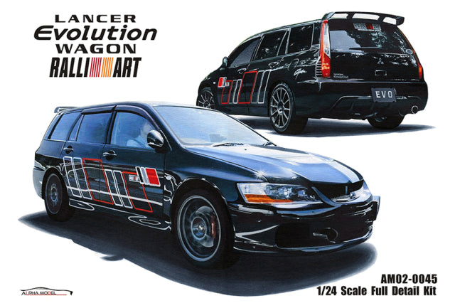 Alpha Model AM02-0045 1/24 Mitsubishi Lancer Evolution Wagon RALLIART Resin Model Kit - image 1