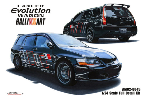 Alpha Model AM02-0045 1/24 Mitsubishi Lancer Evolution Wagon RALLIART Resin Model Kit - image 1