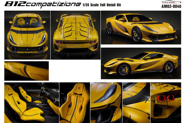 Alpha Model AM02-0046 1/24 Ferrari 812 Competizione Resin Model Kit Limited Reissue 100 - image 2