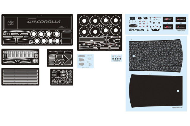 Alpha Model AM02-0050 1/24 Toyota GR Corolla Resin Model Kit - image 10