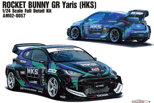 Alpha Model AM02-0057 1/24 ROCKET BUNNY GR Yaris (HKS) Resin Model Kit - image 1