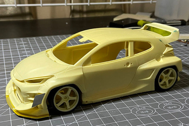 Alpha Model AM02-0057 1/24 ROCKET BUNNY GR Yaris (HKS) Resin Model Kit - image 2