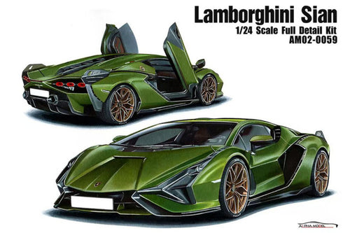 Alpha Model AM02-0059 1/24 Lamborghini Sian Resin Model Kit - image 1