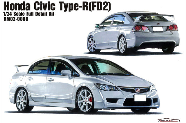 Alpha Model AM02-0060 1/24 Honda Civic Type-R (FD2) Resin Model Kit - image 1