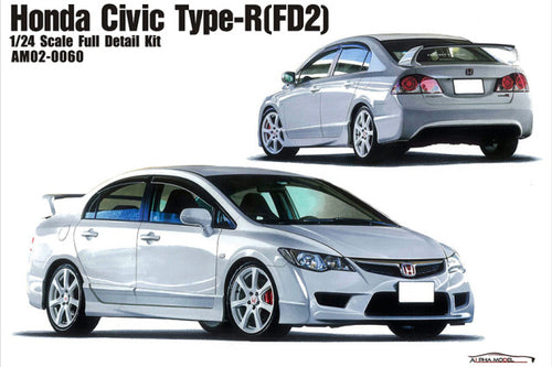 Alpha Model AM02-0060 1/24 Honda Civic Type-R (FD2) Resin Model Kit - image 1