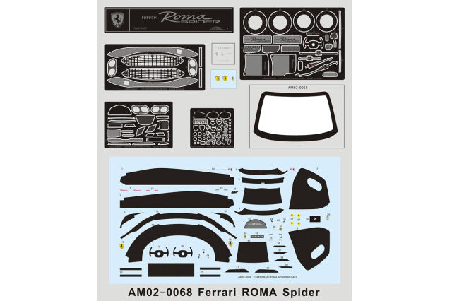 Alpha Model AM02-0068 1/24 Ferrari Roma Spider Resin Model Kit - image 12