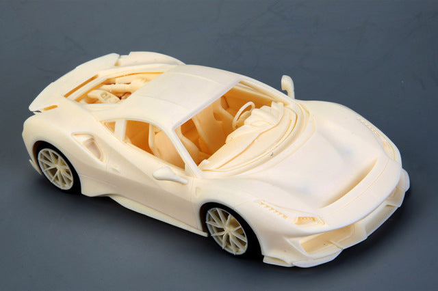 Alpha Model AM02-0076 1/24 Ferrari 488 PISTA Resin Model Kit - image 3