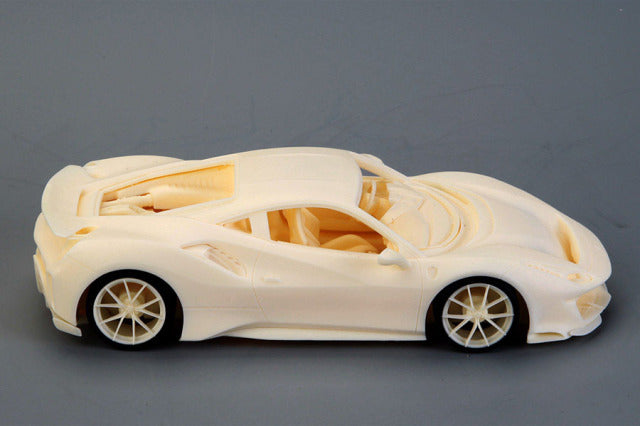 Alpha Model AM02-0076 1/24 Ferrari 488 PISTA Resin Model Kit - image 4