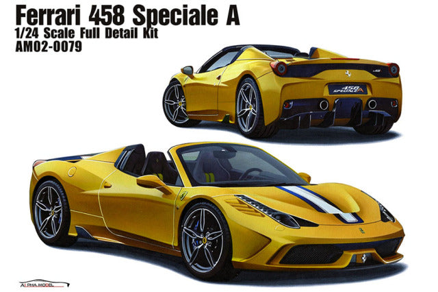 Alpha Model AM02-0079 1/24 Ferrari 458 Speciale A Resin Model Kit - image 1