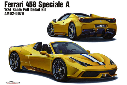 Alpha Model AM02-0079 1/24 Ferrari 458 Speciale A Resin Model Kit - image 1