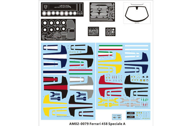 Alpha Model AM02-0079 1/24 Ferrari 458 Speciale A Resin Model Kit - image 12