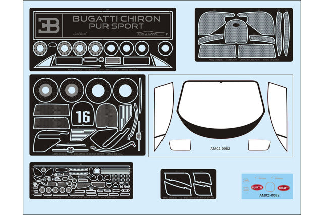 Alpha Model AM02-0082 1/24 Bugatti Chiron Pur Sport Resin Model Kit - image 15