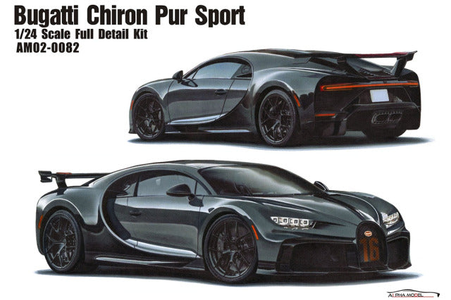 Alpha Model AM02-0082 1/24 Bugatti Chiron Pur Sport Resin Model Kit - image 1