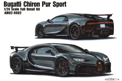 Alpha Model AM02-0082 1/24 Bugatti Chiron Pur Sport Resin Model Kit - image 1