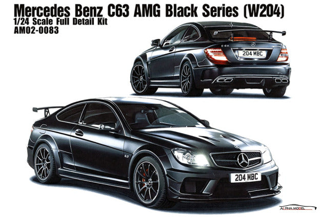 Alpha Model AM02-0083 1/24 Mercedes-Benz C63 AMG Black Series (W204) Resin Model Kit - image 1