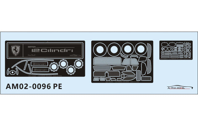 Alpha Model AM02-0096 1/24 Ferrari 12 Cilindri Resin Model Kit - image 12