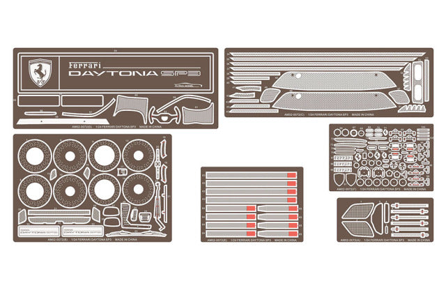Alpha Model AM02-0098 1/24 Ferrari Daytona SP3 (special decals) Resin Model Kit - image 11