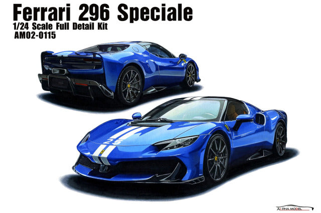 Alpha Model AM02-0115 1/24 Ferrari 296 Speciale Resin Model Kit - image 1