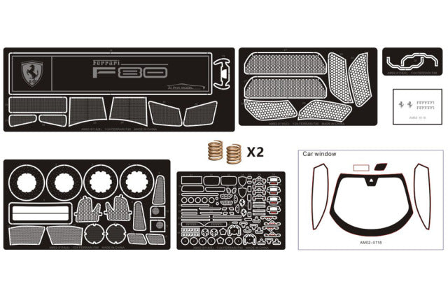 Alpha Model AM02-0118 1/24 Ferrari F80 Resin Model Kit - image 16