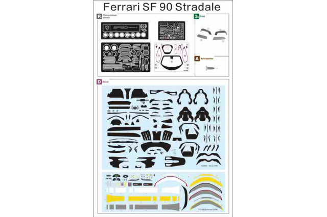 Alpha Model AM43-0005 1/43 Ferrari SF90 Resin Model Kit - image 15