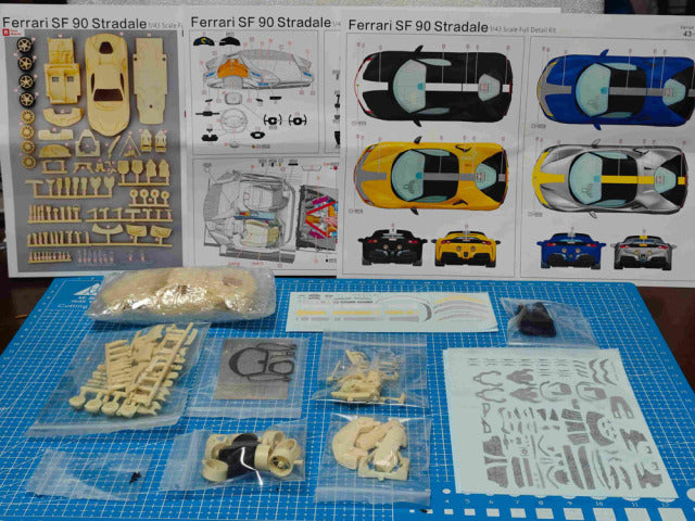 Alpha Model AM43-0005 1/43 Ferrari SF90 Resin Model Kit - image 16