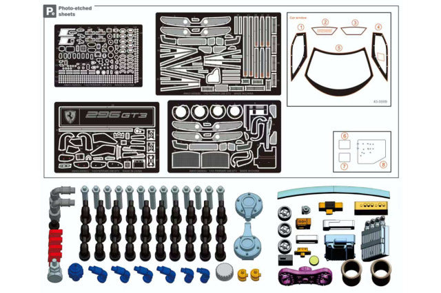 Alpha Model AM43-0009B 1/43 Ferrari 296 GT3 Ver.B AF Corse Francorchamps Motors Resin Model Kit - image 12
