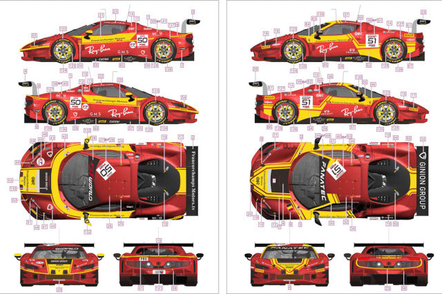 Alpha Model AM43-0009B 1/43 Ferrari 296 GT3 Ver.B AF Corse Francorchamps Motors Resin Model Kit - image 13