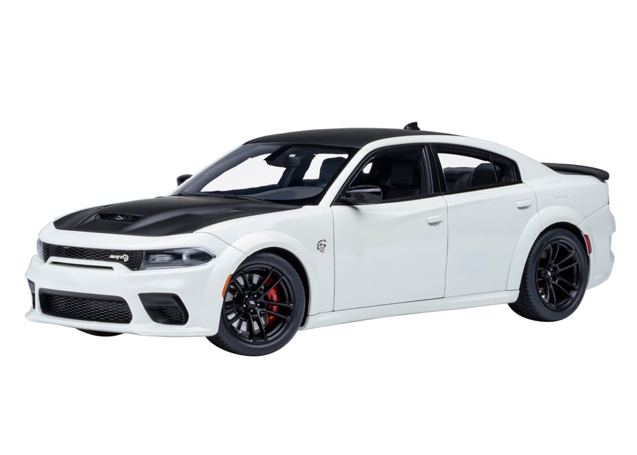 AUTOart 71751 1/18 Dodge Charger SRT Hellcat Redeye Jailbreak Knuckle White / Matte Black - view 01