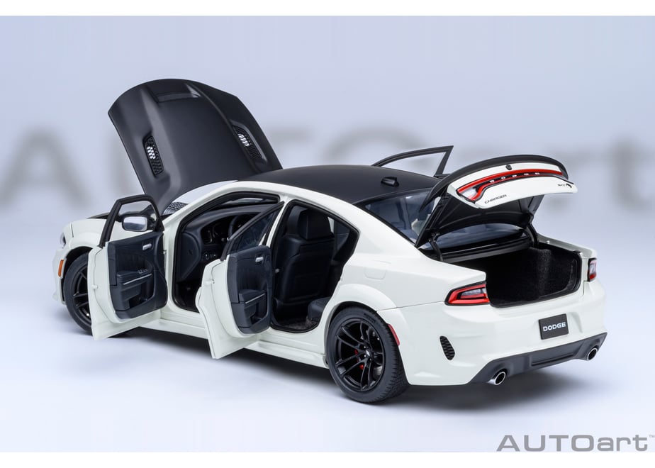 AUTOart 71751 1/18 Dodge Charger SRT Hellcat Redeye Jailbreak Knuckle White / Matte Black - view 17