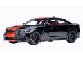 AUTOart 71754 1/18 Dodge Charger SRT Hellcat Redeye Jailbreak Pitch Black / Orange Stripes - view 01
