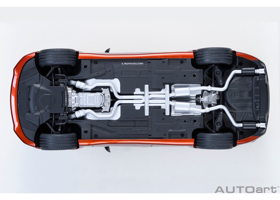AUTOart 71755 1/18 Dodge Charger SRT Hellcat Redeye Jailbreak Sinamon Stick Metallic Orange - view 09