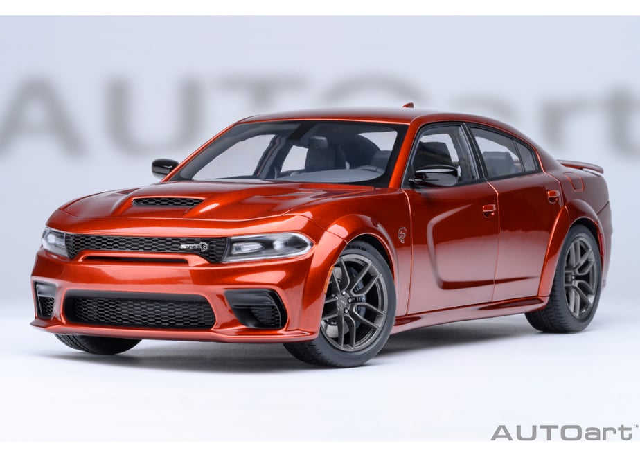AUTOart 71755 1/18 Dodge Charger SRT Hellcat Redeye Jailbreak Sinamon Stick Metallic Orange - view 18