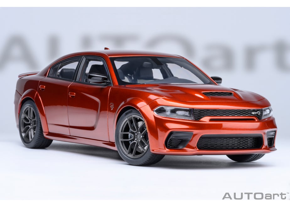 AUTOart 71755 1/18 Dodge Charger SRT Hellcat Redeye Jailbreak Sinamon Stick Metallic Orange - view 19
