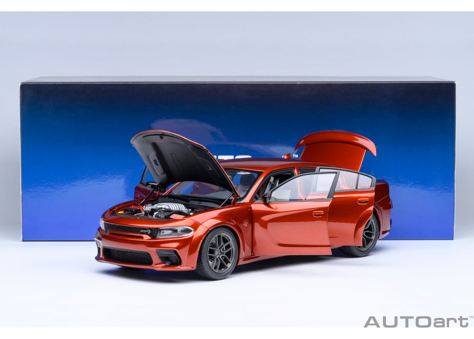 AUTOart 71755 1/18 Dodge Charger SRT Hellcat Redeye Jailbreak Sinamon Stick Metallic Orange - view 22