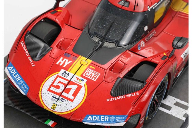 BBR Models BBR1219DIRTY 1/12 Ferrari 499P Le Mans 2023 n.51 Winner Dirty ver. Limited 299pcs - image 5