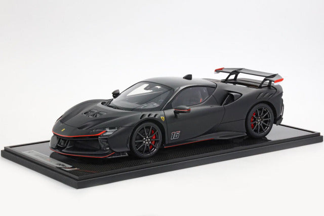 BBR Models BBR1220CL 1/12 Ferrari SF90XX Stradale #16 Matt Black - image 1