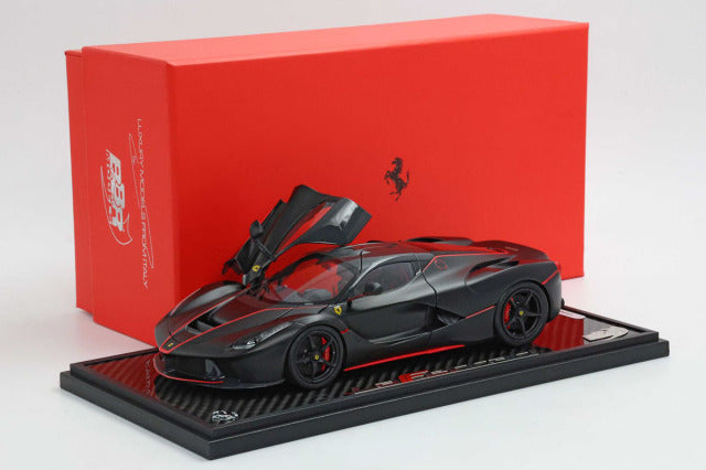 BBR BBR182239A 1/18 La Ferrari Matt Black / Red Stripe Limited 200pcs （with Display Case） - image 10