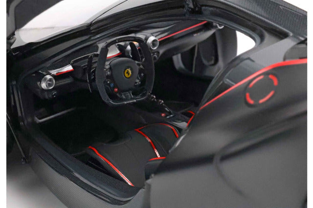 BBR BBR182239A 1/18 La Ferrari Matt Black / Red Stripe Limited 200pcs （with Display Case） - image 7