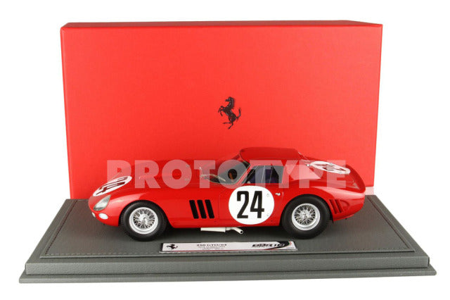 BBR Models BBR1846A 1/18 Ferrari 250 GTO 24H Le Mans 1964 S/N 5575 GT n.24 (with Display Case) - image 6