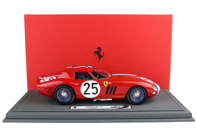 BBR Models BBR1846D 1/18 Ferrari 250 GTO 24H Le Mans 1964 S/N 5571 GT n.25 Limited 99pcs (with Display Case) - image 9
