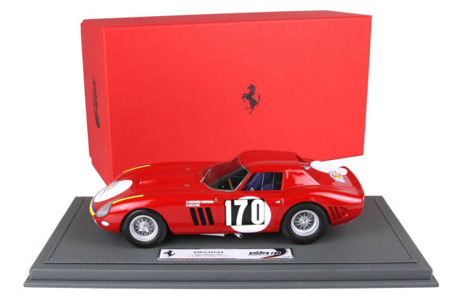 BBR Models BBR1846F 1/18 Ferrari 250 GTO Tour De France 1964 Car n.170 (with Display Case) - image 8