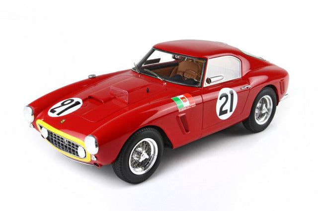 BBR Models BBR1861FV 1/18 Ferrari 250 SWB 24H Le Mans 1960 n.21 Beulys / Bianchi Limited 200pcs (with Display Case) - image 3