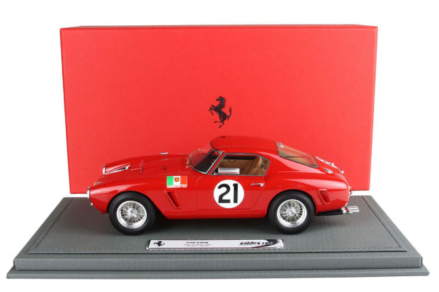 BBR Models BBR1861FV 1/18 Ferrari 250 SWB 24H Le Mans 1960 n.21 Beulys / Bianchi Limited 200pcs (with Display Case) - image 6