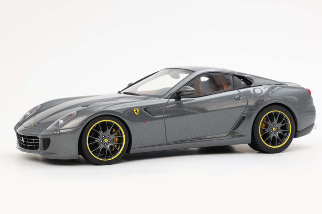 BBR Models BBR1871CV 1/18 Ferrari 599 GTB Fiorano 2006 Automatic Gear Silverstone Grey -Cuoio interior Limited 36pcs (with Display Case) - image 3