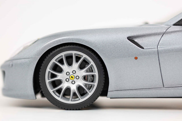 BBR Models BBR1871C1V 1/18 Ferrari 599 GTB Fiorano 2006 Automatic Gear Titanium Grey -Bordeaux Interior Limited 72pcs (with Display Case) - image 8