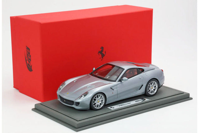 BBR Models BBR1871C1V 1/18 Ferrari 599 GTB Fiorano 2006 Automatic Gear Titanium Grey -Bordeaux Interior Limited 72pcs (with Display Case) - image 9