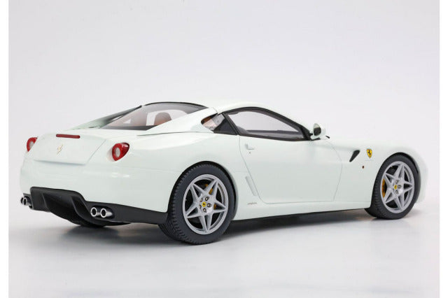BBR Models BBR1871EV 1/18 Ferrari 599 GTB Fiorano 2006 Automatic Gear Avus White -Cuoio Color Interior (with Display Case) - image 5