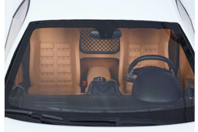 BBR Models BBR1871EV 1/18 Ferrari 599 GTB Fiorano 2006 Automatic Gear Avus White -Cuoio Color Interior (with Display Case) - image 7