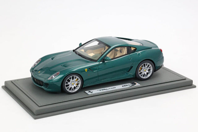 BBR Models BBR1871GV 1/18 Ferrari 599 GTB Fiorano 2006 Automatic Gear Verde Pino - Green & Cream interior (with Display Case) - image 1