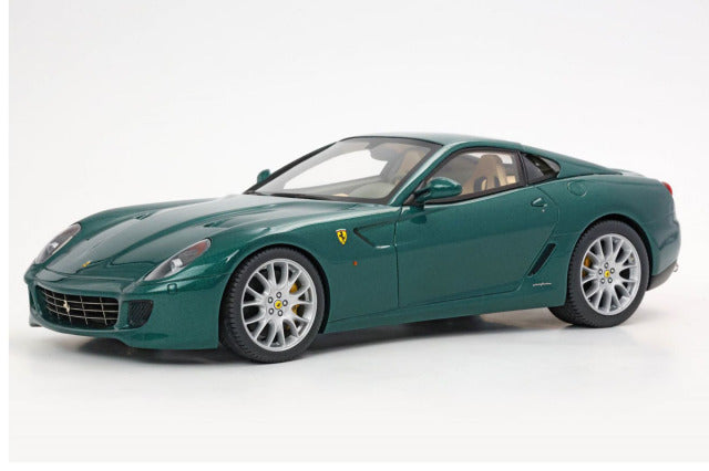 BBR Models BBR1871GV 1/18 Ferrari 599 GTB Fiorano 2006 Automatic Gear Verde Pino - Green & Cream interior (with Display Case) - image 3